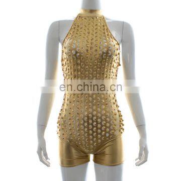 Black Fetish Bodysuit Clubwear Sexy Costume Latex Catsuit Manufacturer