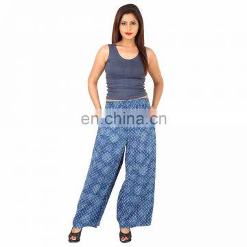 New Full Length Women's Wear Printed Casual Beach Boho Stylish Trousers Wide Leg Unisex Yoga Aladin Style Handmade Palazzo Pants