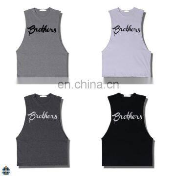 T-MV005 Fashion Printing Drop Armhole Fitness Singlet Men Tank Tops