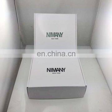 Corrugated material high quality white gift box packaging