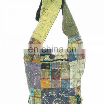High Quality Canvas Designer Wholesale Cotton Hippie Sling Bag photo-4