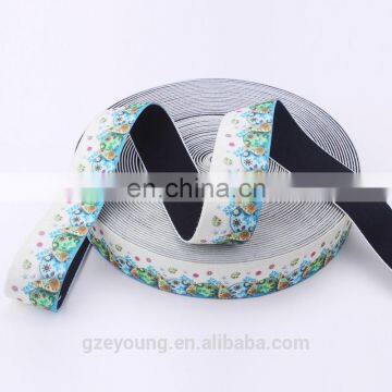 polyester soft material jacquard custom elastic waistband for underwear