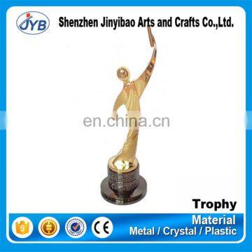 fancy quality custom logo new design metal man shape trophy