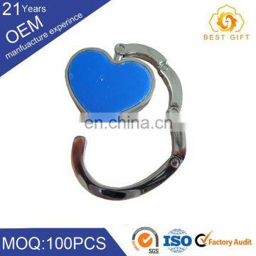 Bag purse hook hanger holder with compact mirror bag hanger