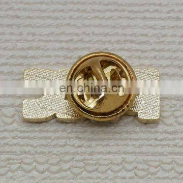Plate Gold Metal Hard Enamel Company Name Badge, PICC Letter Lapel Pin photo-5