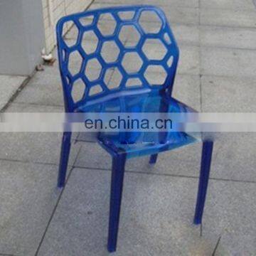 Dongguan manufaction acrylic plastic plexiglass the PC time molding dining chair