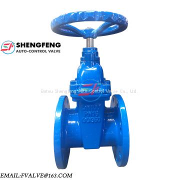 DIN3202 F4 DN100 GGG50 cold water gate valve factory