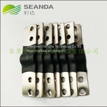 Flexible Insulated Copper Laminated Busbar for Lithium Battery With Heat Shrinkable Tube photo-4
