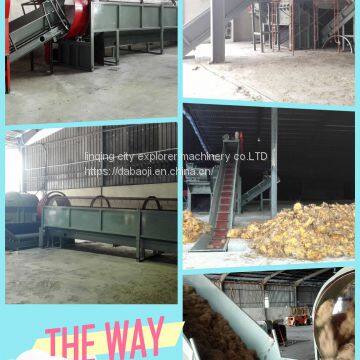 Horizontal palm wire equipment, one line, complete coconut brown equipment.