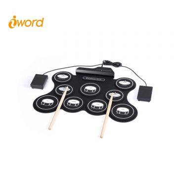 Iword G4009 Best Chritmas Gift 9 Pads Portable Electronic Drum Set photo-2