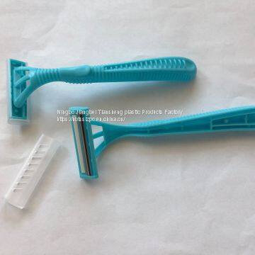 TS-C205  China Manufacturer Disposable Straight razor with two blade Men Shaving razor for Travel