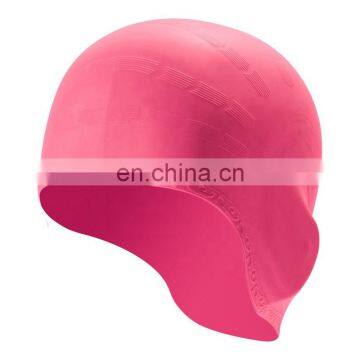 Adult solid color men women 11colors waterproof silicone swimming cap