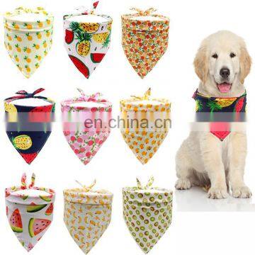 Fruits Series Printing Large Dog Triangle Bandanas for Pets photo-2