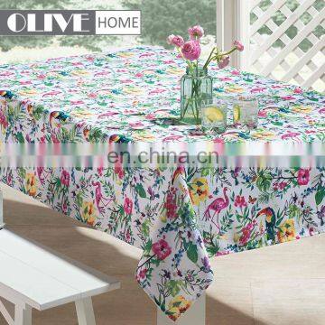 Flowers Fruits Series Printed Spun Polyester LinenTablecloth Rectangle Wholesale Table Linen photo-5