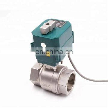 Dn15 Dn20 Dn32 110v 5v 12v 24v 220v CTF-001with Manual Operation SS304 Stainless Steel dn 50 2" Motorised Motorized Ball Valve photo-4