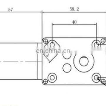 DC Gear Motor 24V Worm Gear Motor for Toys BMM676M photo-2