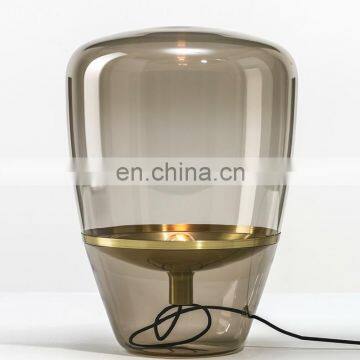 Современное скандинавское декоративное освещение, антикварный гостиничный стеклянный ночной светодиодный настольный светильник photo-4