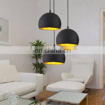 Modern style new design aluminum & black hanging round ball pendent light