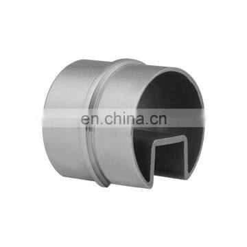 China stainless steel mirror slot tube fitting for sale