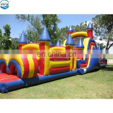 Inflatable Obstacle Course Challenge, Red Inflatable Climb Obstacle Game for Kids photo-2