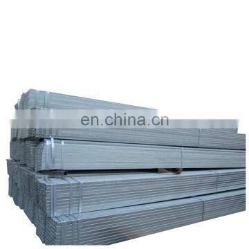 Hollow tubes Fence thin wall Q235 Hot dip zinc coated GI galvanized square rectangular steel pipe