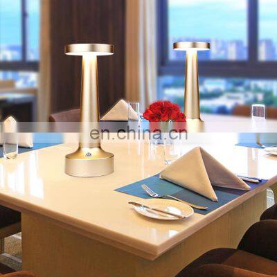 2020 Amazon Home Decor Vintage Table Lamp Bed Side Dumbbell Aluminium Metal Desk Lamps for Hotel