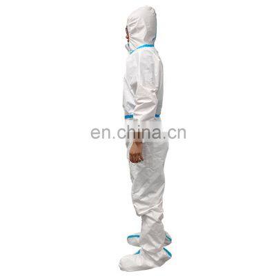 Hospital Medical Disposable Working Uniform Suit Clothing EN 14126 Cat III Type 3/4/5/6 Protective PPE Coverall