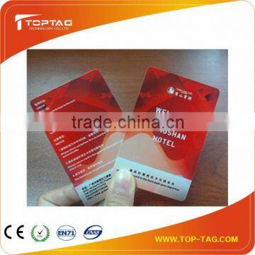 Low frequency 125KHz plastic hotel key card, rfid card for hotel door system