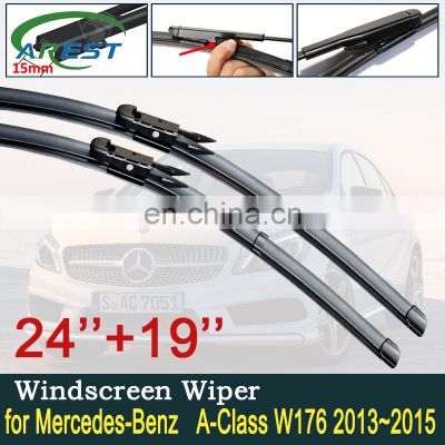 Car Wiper Blades for Mercedes Benz A-Class W176 2013~2015 A-Klasse A160 A180 A200 A45 2014 Windscreen Wipers Car Accessories