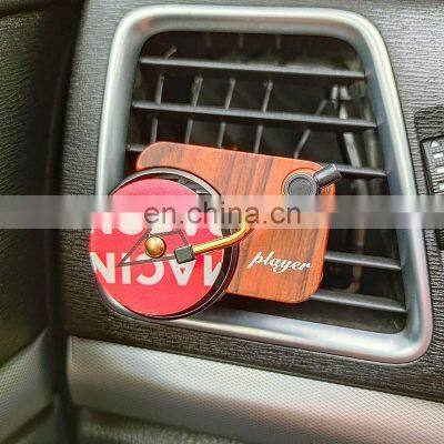 Record Player Car Air Freshener Rotary Phonograph Air Outlet Aromaumentation Retro Decoration photo-3