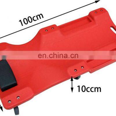 Red Color Mechanic Under Car Roller Trolley Creeper