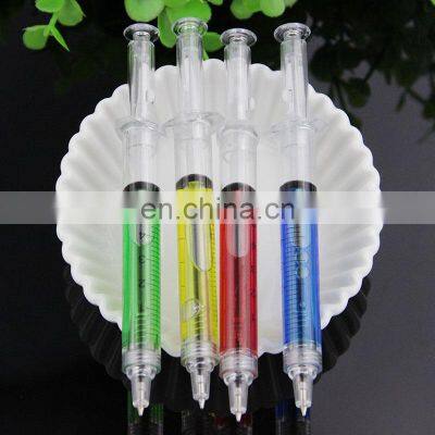 4PCS/lot Liquid Novelty Syringe Ballpoint Pen Stationery Cute Office Supplies Child Gift