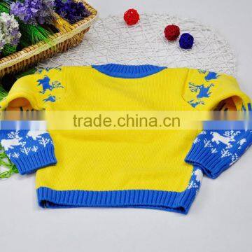 2016 New Design Knitted Kids Pullover Sweater