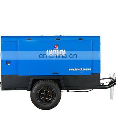 Liutech Most Efficient 17bar Portable Screw  Compressor For Ground Engineering Drilling