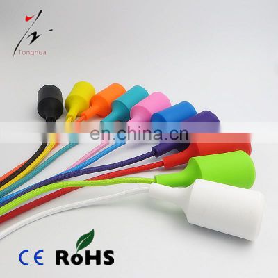 Colorful Pendant Lights 6/8/10 holes Silicone Pendant Lamps holder E27 110v 220v