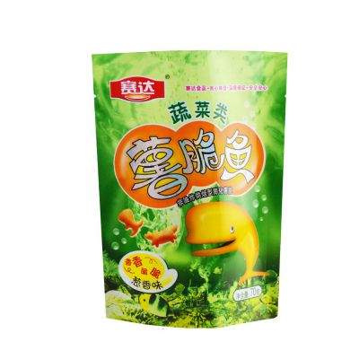 Moisture Resistant Zip Food Grade Resealable Aluminum Foil Dry Fruits Plastic Packaging Banana Jackfruit Papaya Mango Caramb Bag