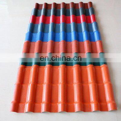 high quality fireproof easy install corrugated roof tile plastic tiles light pvc resin roof sheet tile