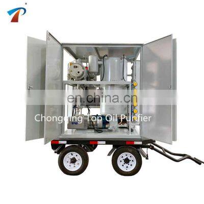 4 Wheel Trailer Dust Enclosure Vacuum Transformer Oil Purification Machine