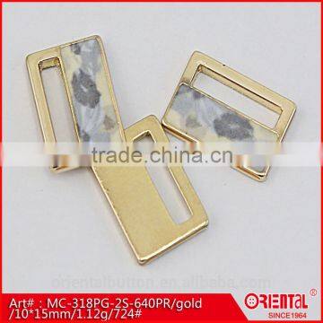 Square Sky-blue Metal Flat Logo Badge photo-3