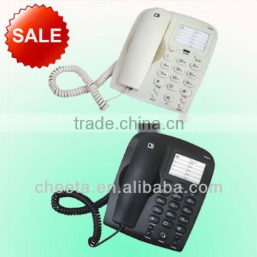 line powered analogue phone with memory function