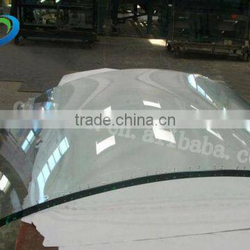 High quality Curved tempered glass with En12150