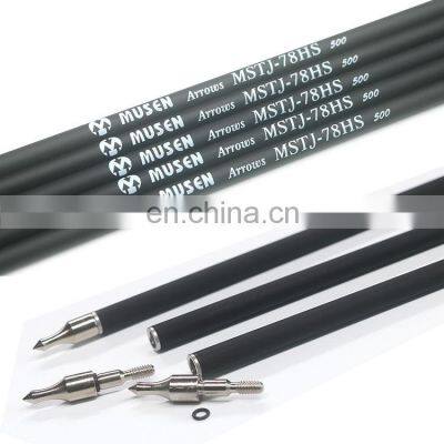 12pcs order from factory direct pure carbon arrow shafts ID6.2mm spine length31'' Straightness0.001 carbon hunting arrow shafts