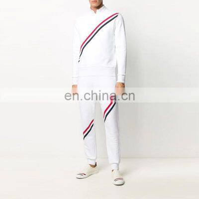 Wholesale customized brand men's casual sports round neck long-sleeved casual loose t-shirt + pants 2-piece suit