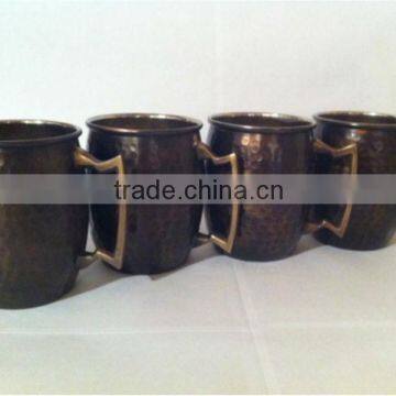Factory price moscow mule cocktail copper mugs hammered wholesale