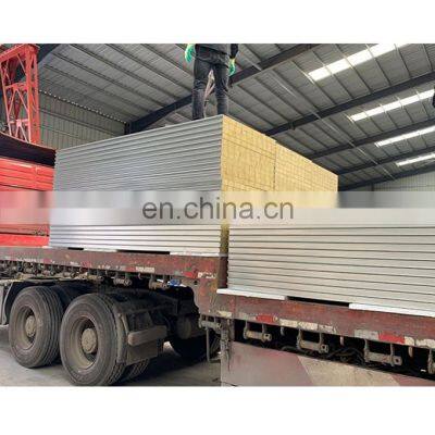 Rock wool sandwich panel for oven