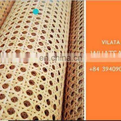 100% Natural Rattan Cane Webbing Woven Mesh Webbing Half Bleached photo-2