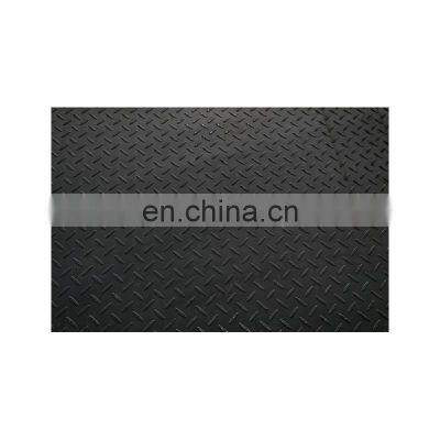 Q235 Black Steel Checkered Tread Steel Plate for Slip Resistance Usage photo-4