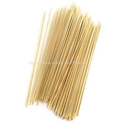 Customized ECO-Friendly lower price 12 inch disposable?Round bamboo?BBQ?skewers for serving fruit