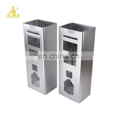 Enclosure shell Housing with cnc punching drilling anodized aluminium extrusion profile for charging pile