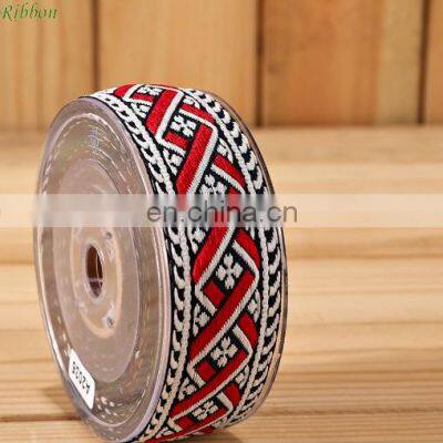 Sewing Embroidered Ribbon Jacquard Webbing Belt Custom Design Wholesale Custom 2.5cm and 3.2cm Woven 100% Polyester Sustainable photo-3